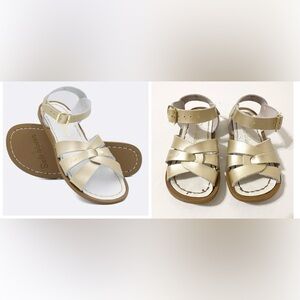 Salt Water Chic Gold Kids Sandals